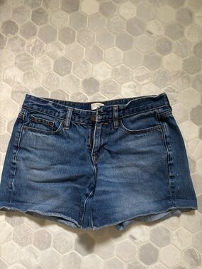 J. Crew Women's Medium Blue Denim Cutoff Shorts